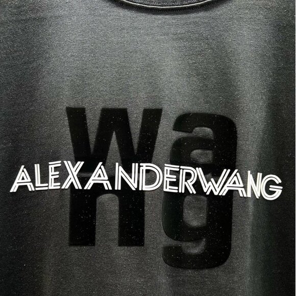 Alexander Wang Printed Lettering Short-Sleeved T-Shirt - Picture 4 of 10